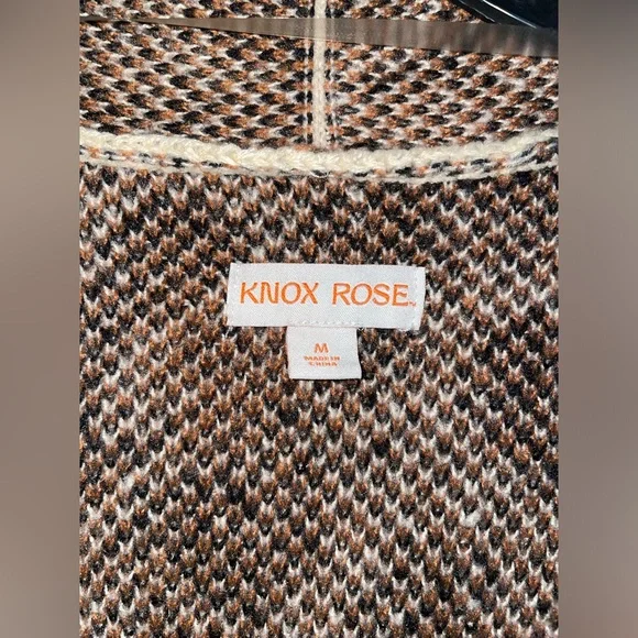 ‼️SALE Knox Rose Leopard Print Cardigan Size Medium - Picture 3 of 4
